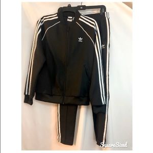 Adidas originals track suit set